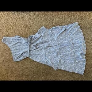 Chic One-Shoulder Floral Dress Sz XL